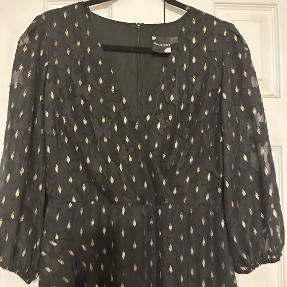 Gorgeous black and gold midi dress - Picture 4 of 8